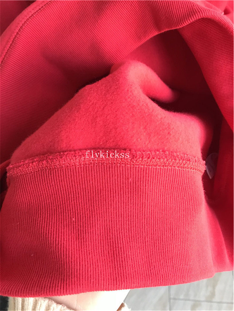 Supreme Red Hoodie With Blue Box Logo